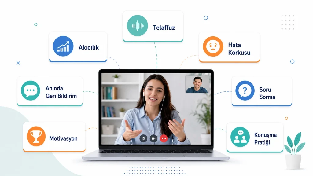 Canlı İngilizce Eğitmeni Hangi İngilizce Öğrenme Problemlerini Çözer iç
