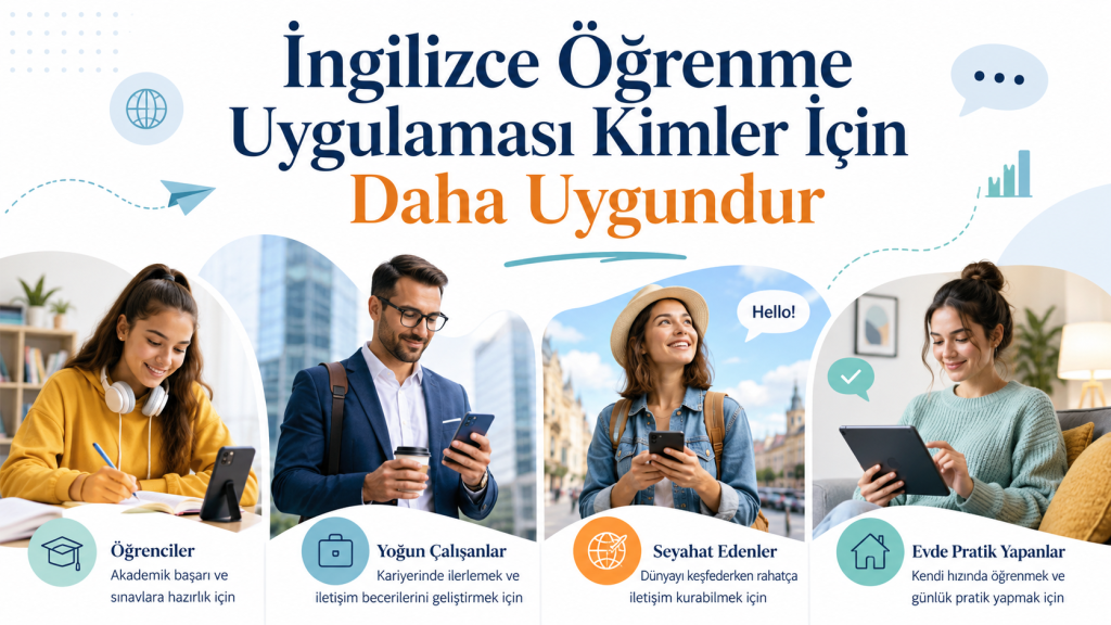 İngilizce Öğrenme Uygulaması Kimler İçin Daha Uygundur kapak