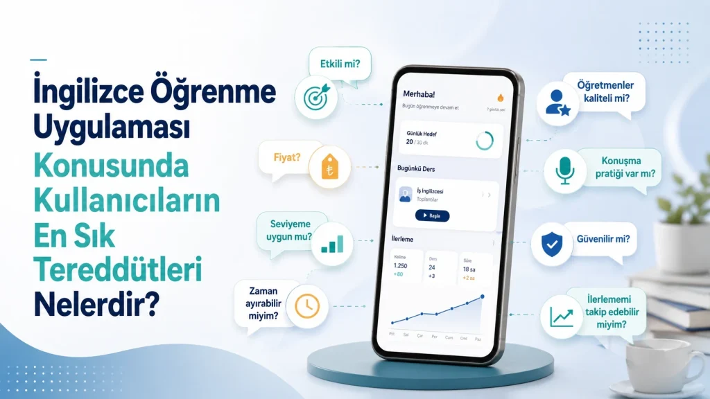 İngilizce Öğrenme Uygulaması Konusunda Kullanıcıların En Sık Tereddütleri Nelerdir kapak