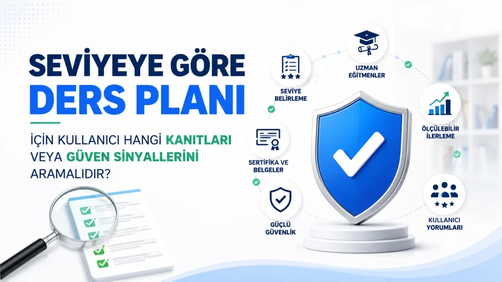 Seviyeye Göre Ders Planı İçin Kullanıcı Hangi Güven Sinyallerine Bakmalıdır
