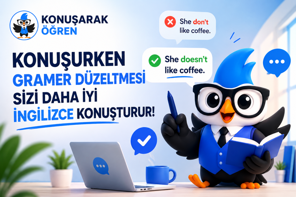 Konuşarak Öğren İçinde Konuşurken Gramer Düzeltmesi Kullanıcıya Hangi Somut Faydayı Sağlar?